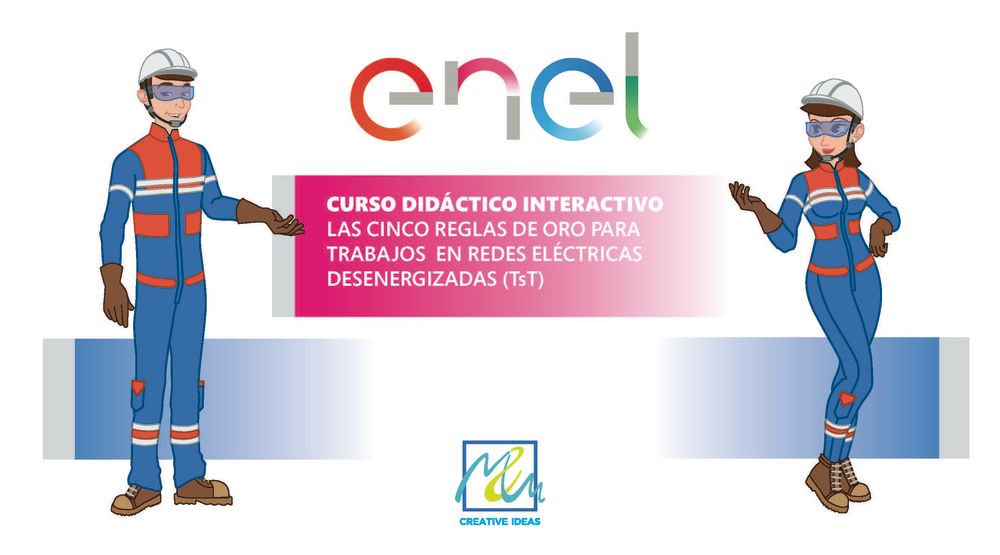 Curso animado e interactivo de las cinco reglas de oro para el sector eléctrico en baja, media y alta tensión.