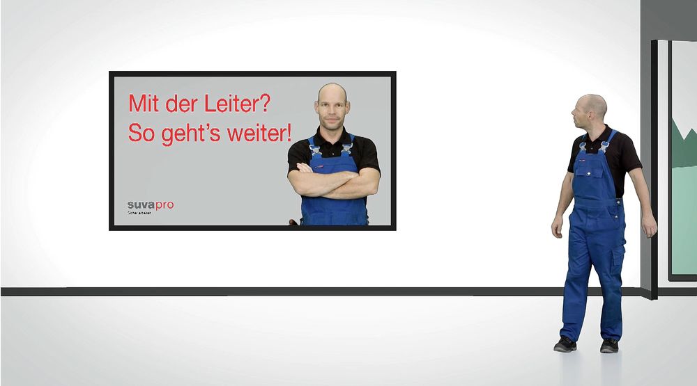 Mit der Leiter? So geht's weiter!