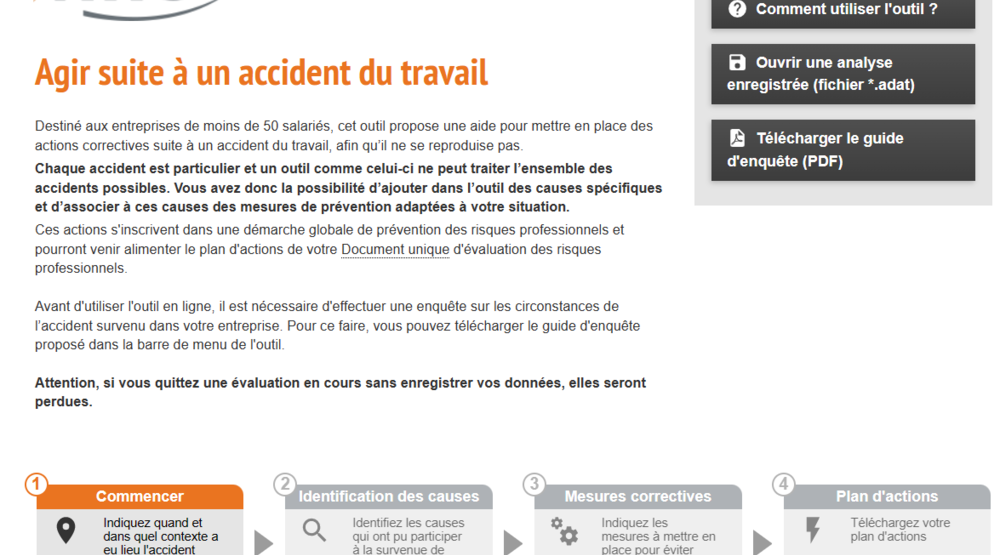 Agir suite à un accident du travail