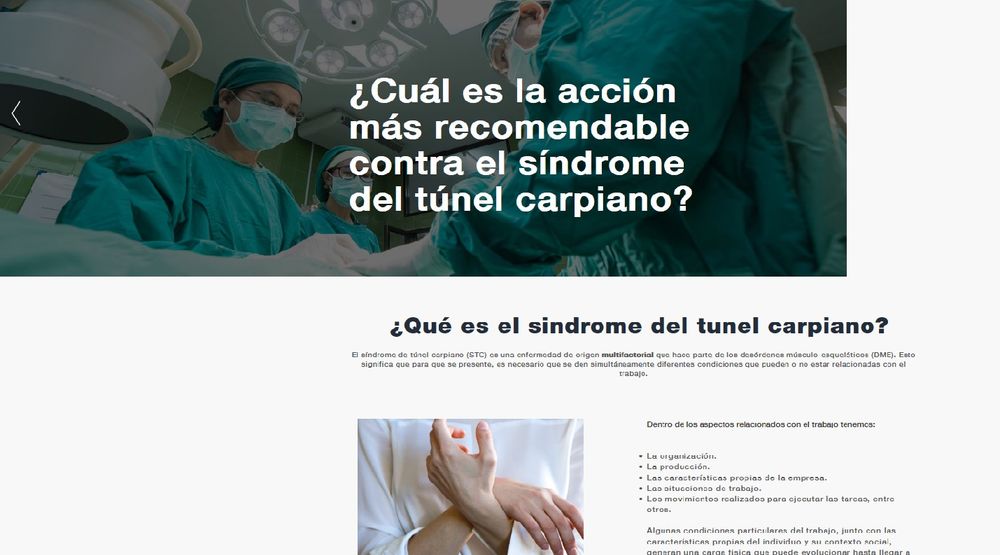 Prevención del sindrome del tunel carpiano